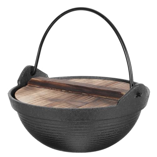 ULTECHNOVO Japanischer Hot Pot mit Holzdeckel 18cm Einzelportion Langlebig für Induktionsherde für Zuhause und Restaurants ULTECHNOVO Japanischer Hot Pot mit Holzdeckel 18cm Einzelportion Langlebig für Induktionsherde für Zuhause und Restaurants von ULTECHNOVO
