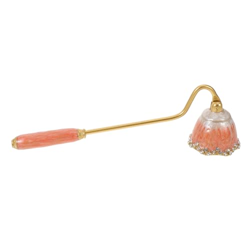 ULTECHNOVO Klassische Kerzenlöscher Vintage Candle Snuffer Kerzenlöscher fertig Teelichtlöscher mit langem Griff Löscher für Kerzen Kerzenzubehör Emaille Rosa von ULTECHNOVO