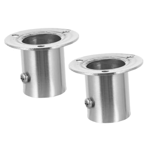 ULTECHNOVO Kleiderstangenhalterung 2 Stück Robuste Flanschstützen für Duschvorhangstangen Wandmontage Hochbelastbar 304 für Badezimmer Schlafzimmer und Küche von ULTECHNOVO