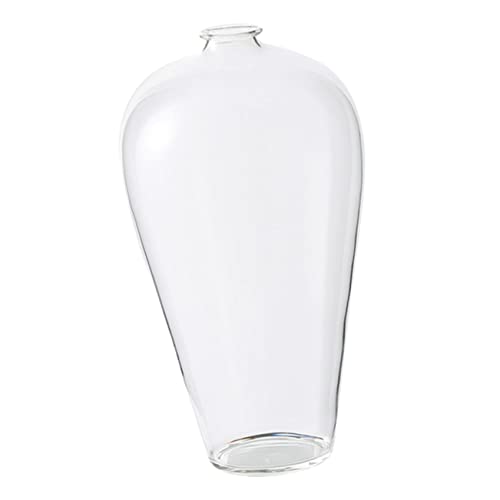 ULTECHNOVO Kleine Glasvase für Hydroponik mit Klarem Europäisches Design Vielseitig für Tulpen Rosen Zweige als Dekoration für Wohnzimmer Büro Stilvolle Desktop Blumenvase von ULTECHNOVO