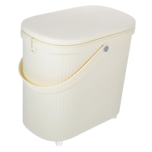 ULTECHNOVO Kleiner Mülleimer mit Deckel Schmaler Küchen abfallbehälter für Bad Schlafzimmer Kompakter Haushalts mülleimer für Büro Weiß Platzsparend und Vielseitig Einsetzbar ULTECHNOVO Kleiner Mülleimer mit Deckel Schmaler Küchen abfallbehälter für Bad Schlafzimmer Kompakter Haushalts mülleimer für Büro Weiß Platzsparend und Vielseitig Einsetzbar von ULTECHNOVO