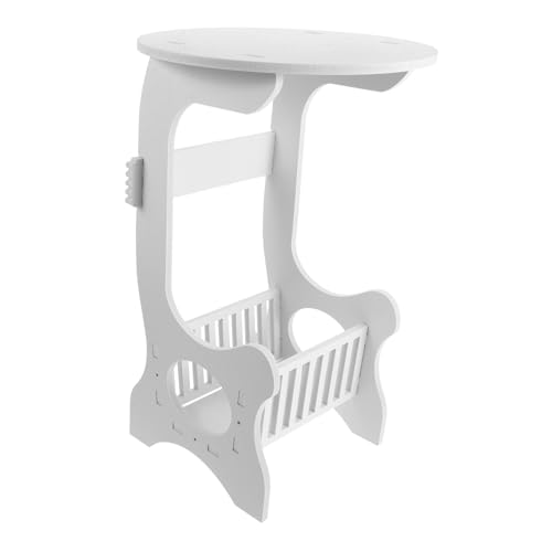 ULTECHNOVO Kleiner Runder Beistelltisch für Schlafzimmer Wohnzimmer und Balkon Moderner Platzsparender Couchtisch aus Holz Kunststoff als Nachttisch oder Teetisch Design ULTECHNOVO Kleiner Runder Beistelltisch für Schlafzimmer Wohnzimmer und Balkon Moderner Platzsparender Couchtisch aus Holz Kunststoff als Nachttisch oder Teetisch Design von ULTECHNOVO