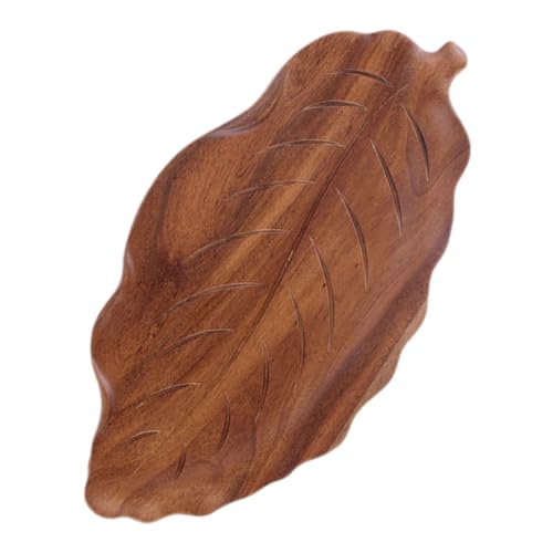 ULTECHNOVO Kleines Serviertablett Bar -Servierschale Vorspeisenteller Tablett in Form von Desktop-Blättern Blatt-Serviertabletts Pizzablech Servierplatten und Tabletts Obstteller Holz Kaffee ULTECHNOVO Kleines Serviertablett Bar -Servierschale Vorspeisenteller Tablett in Form von Desktop-Blättern Blatt-Serviertabletts Pizzablech Servierplatten und Tabletts Obstteller Holz Kaffee von ULTECHNOVO