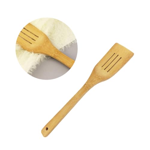 ULTECHNOVO Kochspatel Umweltfreundlich Hitzebeständig Schonend für Antihaftpfannen Küchenutensil Holz Küchenhelfer Aufhängen Platzsparend von ULTECHNOVO