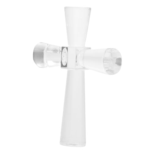 ULTECHNOVO Kristall Kreuz Figurine Dekoratives Kreuz Ornament Für Home Büro Kreatives Design Als Für Anlässe Religöse Tischdekoration Platzsparend Handlich von ULTECHNOVO