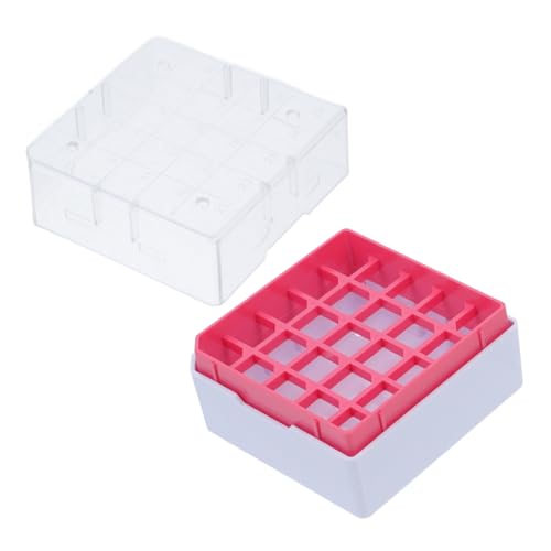 ULTECHNOVO Gefrierbox Für Probenröhrchen Gefrierröhrchenbox Mit Fächern Aufbewahrungsbox Für Fläschchen Im Kühlschrank Laborbox Für Reagenzgläser Reagenzglasbox Als Organizer Kryobox Zur Aufb von ULTECHNOVO