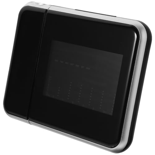 ULTECHNOVO LED Projektionswecker mit Digitaler Anzeige Moderne Tischuhr mit Schlummerfunktion Stunden Format USB Ladeanschluss Batteriebetrieben Zufallsgestaltung von ULTECHNOVO