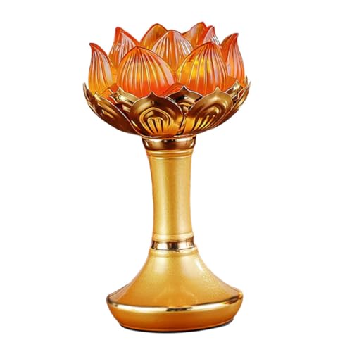 ULTECHNOVO Lotus Kerzenhalter aus Legierung Dekorativer Teelichthalter für Öllampe für Wohnzimmer Buddhistische Ornamente Attraktives Design für und ULTECHNOVO Lotus Kerzenhalter aus Legierung Dekorativer Teelichthalter für Öllampe für Wohnzimmer Buddhistische Ornamente Attraktives Design für und von ULTECHNOVO