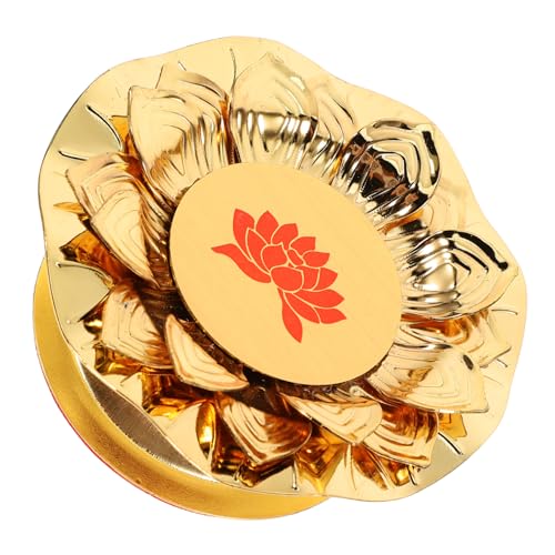 ULTECHNOVO Lotusform Kerzenhalter aus Metall Dekorativer Teelichthalter für Buddhistische Anlässe Eleganter Tischständer für Zuhause und Spirituelle Räume von ULTECHNOVO