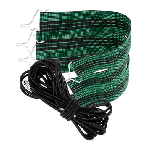 ULTECHNOVO Lounge Chair Reparaturset Elastische Ersatzschnüre und Gurte für Gartenstühle Faltstühle und Relax Sessel Teiliges Set Grün und Schwarz Installieren Stark und Langlebig von ULTECHNOVO