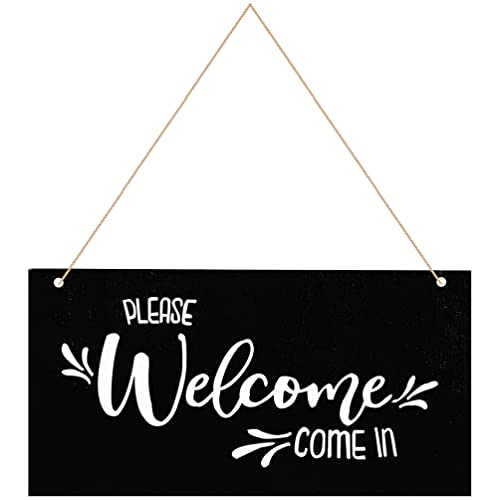 ULTECHNOVO Wand schild Welcome Sign, geöffnet schild Doppelseitiges Hängeschild Meeting In Progress Schild Reversible S，1pcign Hanging Plaque für Geschäftsstelle von ULTECHNOVO