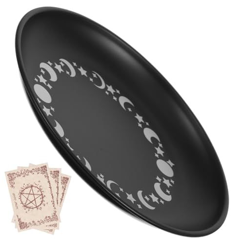 ULTECHNOVO Metall Candlestick Dekorative Tablett Dekoration modern Teelicht Kerzenhalter LED zarte Leuchterplatte dekoratives Gericht Herzstück des Küchentisches Rostfreier Stahl Schwarz ULTECHNOVO Metall Candlestick Dekorative Tablett Dekoration modern Teelicht Kerzenhalter LED zarte Leuchterplatte dekoratives Gericht Herzstück des Küchentisches Rostfreier Stahl Schwarz von ULTECHNOVO