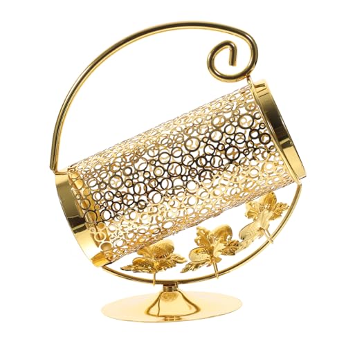 ULTECHNOVO Metall Weinregal Einzelner Flaschenhalter Robustes Weinflaschenregal Goldener Weinhalter für Zuhause Bar Tischdekoration Langlebig und Vielseitig Einsetzbar von ULTECHNOVO