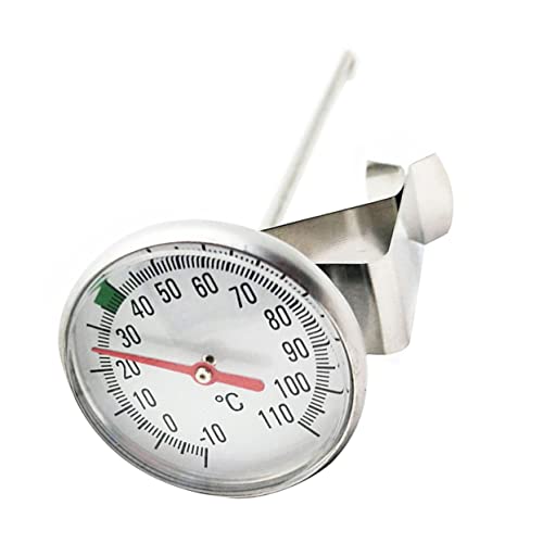ULTECHNOVO Milchthermometer aus mit Clip Präzises Lebensmittelthermometer für Kaffee Wasser und Grill Temperaturbereich Thermometer und Clip ULTECHNOVO Milchthermometer aus mit Clip Präzises Lebensmittelthermometer für Kaffee Wasser und Grill Temperaturbereich Thermometer und Clip von ULTECHNOVO