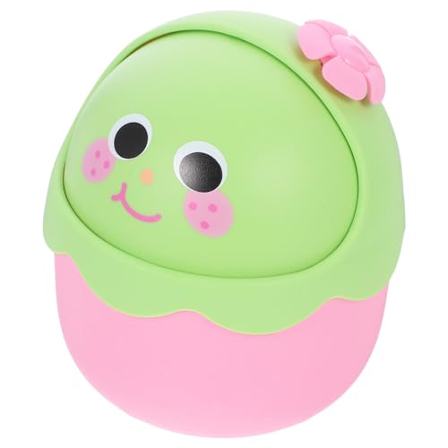 ULTECHNOVO Mini Desktop Mülleimer mit Deckel aus Robustem Cartoon Design Kompakt und Platzsparend für Büro Schlafzimmer Bad und Home Office Einfacher Gebrauch und ULTECHNOVO Mini Desktop Mülleimer mit Deckel aus Robustem Cartoon Design Kompakt und Platzsparend für Büro Schlafzimmer Bad und Home Office Einfacher Gebrauch und von ULTECHNOVO