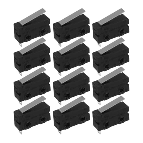 ULTECHNOVO Mini Mikroschalter Roller Hebel Arm, Momentary Long Scharnierhebel SPDT 5A 125 250VAC 3 Pin 1NO 1NC Miniatur Mikroschalter Endschalter Snap Aktion viel -12 Stück ULTECHNOVO Mini Mikroschalter Roller Hebel Arm, Momentary Long Scharnierhebel SPDT 5A 125 250VAC 3 Pin 1NO 1NC Miniatur Mikroschalter Endschalter Snap Aktion viel -12 Stück von ULTECHNOVO