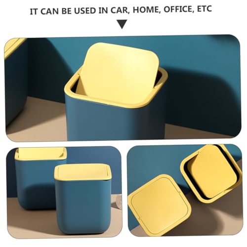 ULTECHNOVO Mini Mülleimer Kunststoff mit Schwingdeckel Kompakter Tischabfallbehälter für Büro Schlafzimmer Küche Leichter Papierkorb für Kleine Abfälle Praktischer Desktop Abfalleimer mit ULTECHNOVO Mini Mülleimer Kunststoff mit Schwingdeckel Kompakter Tischabfallbehälter für Büro Schlafzimmer Küche Leichter Papierkorb für Kleine Abfälle Praktischer Desktop Abfalleimer mit von ULTECHNOVO
