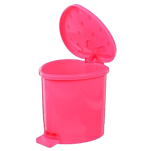 ULTECHNOVO Mini Mülleimer mit Deckel Süßer Tischabfallkorb aus Hochwertigem Kunststoff für Büro Küche und Zuhause für Schreibtisch und Auto Zufällige Farbe von ULTECHNOVO