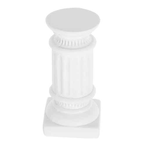 ULTECHNOVO Mini Römische Säule aus Langlebigem Resin mit Glatter Oberfläche Dekoratives Ornament für Zuhause Schreibtisch Garten Vielseitig als Kerzenhalter Fotorequisite und Tischdekoration von ULTECHNOVO