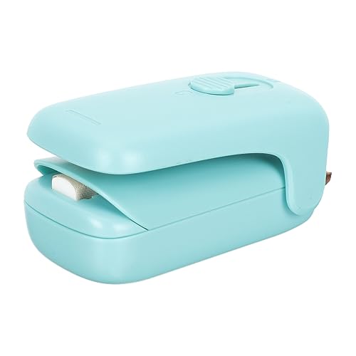 ULTECHNOVO Mini Tragbarer Beutelverschluss mit Schneidefunktion Handlicher Lebensmittelbeutel Versiegeler für Snacks und Obst Kompakt für Outdoor und Haushalt Blau von ULTECHNOVO