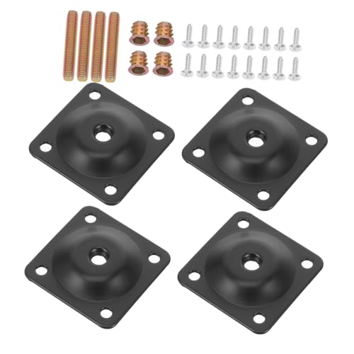 ULTECHNOVO Möbelbein Befestigungsplatten Set Teiliges Set für Stabile Verbindung von Sofabeinen Abgewinkelte Montageplatten für DIY Projekte und Reparaturen Installieren und Ergonomisch von ULTECHNOVO