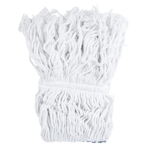 ULTECHNOVO Moppkopf Ersatz Baumwoll mopp Kopf Wiederverwendbar Wassersaugend Einfach Austauschbar Mop Reinigung Zubehör für Holzböden und Wachs Mopp von ULTECHNOVO