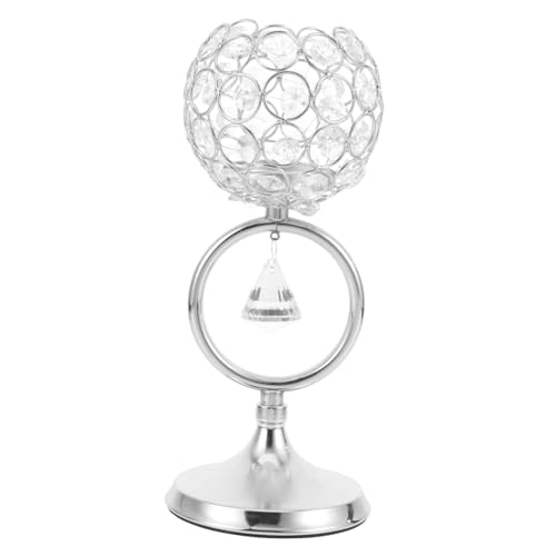 ULTECHNOVO Nordischer Kristall Kerzenhalter Silber Metall Kerzenständer für Stumpen und Teelichter Langlebig Tischdekoration für Hochzeit Geburtstag Zuhause ULTECHNOVO Nordischer Kristall Kerzenhalter Silber Metall Kerzenständer für Stumpen und Teelichter Langlebig Tischdekoration für Hochzeit Geburtstag Zuhause von ULTECHNOVO