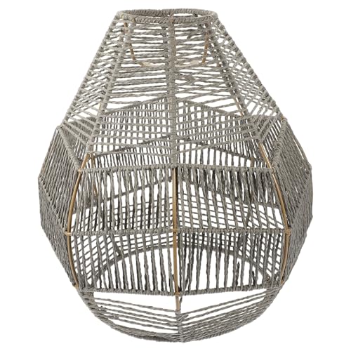 ULTECHNOVO Papierseil Lampenschirm Geflochtene Lampe aus Kunst Rattan Dekorativer Lampenschutz für Tischlampen Geeignet für Restaurants Hochzeiten und Wohnraumdekoration ULTECHNOVO Papierseil Lampenschirm Geflochtene Lampe aus Kunst Rattan Dekorativer Lampenschutz für Tischlampen Geeignet für Restaurants Hochzeiten und Wohnraumdekoration von ULTECHNOVO