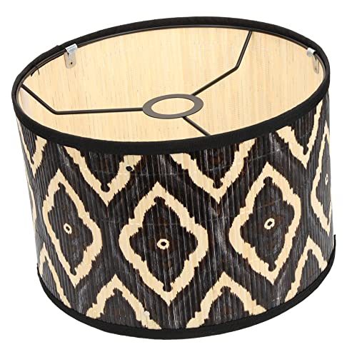 ULTECHNOVO Pendelleuchte aus Geometrischer Lampenschirm für Wohnzimmer Schlafzimmer und Esszimmer Woven Light Shade Stilvolle Deckenlampe für Rustikale und Moderne Innenräume von ULTECHNOVO