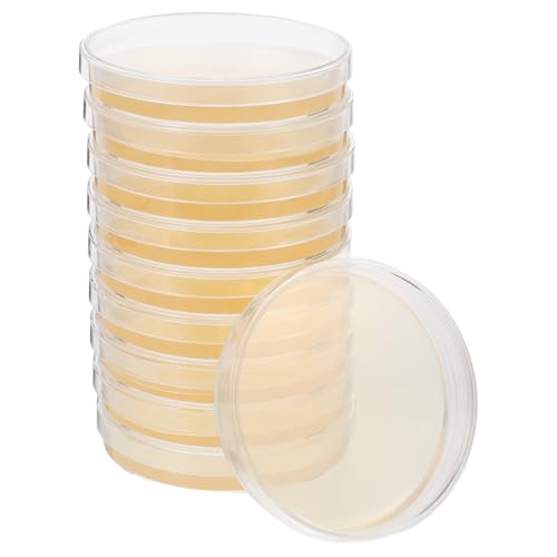 ULTECHNOVO Nährböden Petrischalen mit Agar Petrischale 100×100 mm Labor-Petrischalen für die Züchtung von Mikroorganismen Geeignet für Labore und biologische Experimente (10Er-Pack) von ULTECHNOVO