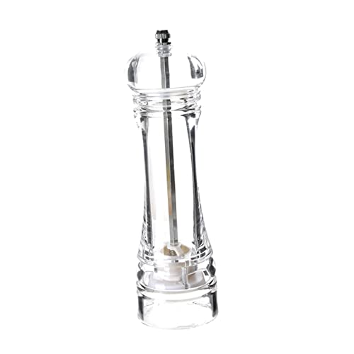 ULTECHNOVO Pfeffermühle mit Einstellbarem Mahlgrad Transparente Gewürzmühle für Salz und Pfeffer für Küche und Tisch Nachfüllbar für Bbq und Partys von ULTECHNOVO