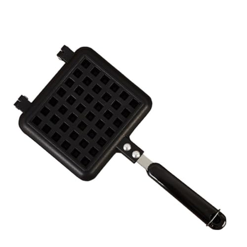 ULTECHNOVO Quadratischer Waffeleisen Waffelbackform aus Aluminiumlegierung Antihaftbeschichtet Kompakt Leicht Schnelles Aufheizen für Kuchen Waffeln Snacks Geschenkidee für Haushalt und von ULTECHNOVO