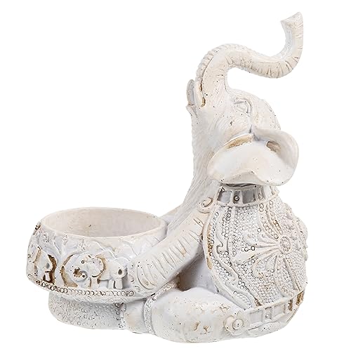ULTECHNOVO Resin Elefant Teelichthalter Dekorativer Kerzenhalter für Tisch Kunstvolle Elefant Statue für Zuhause Bar Restaurant Vintage Design ULTECHNOVO Resin Elefant Teelichthalter Dekorativer Kerzenhalter für Tisch Kunstvolle Elefant Statue für Zuhause Bar Restaurant Vintage Design von ULTECHNOVO