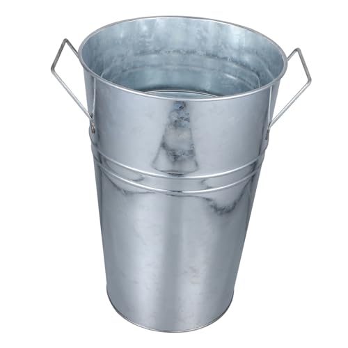 ULTECHNOVO Retro-Blumeneimer Pflanzen Anlage rustikal einmachgläser Vase blumentopf Blumenkübel tragbarer Blumeneimer Pflanzkübel Behälter für Blumenarrangements Einzugsgeschenk Eisenblech von ULTECHNOVO