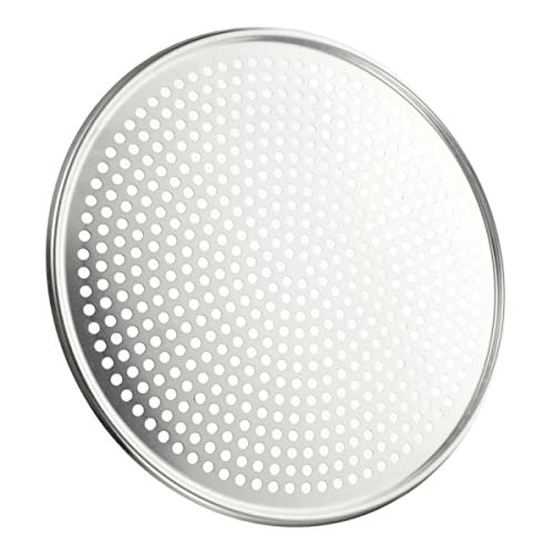 ULTECHNOVO Runde Perforierte Pizzapfanne aus Multifunktionale Backform für Pizza Leicht zu Reinigen und für Ofen von ULTECHNOVO