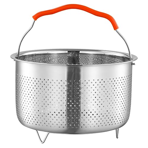 ULTECHNOVO Runder Dampfkorb aus Multifunktionaler für Kochtöpfe zum Dämpfen von Reis Brötchen Gemüse Eiern Feinem Lochdesign für Optimale ULTECHNOVO Runder Dampfkorb aus Multifunktionaler für Kochtöpfe zum Dämpfen von Reis Brötchen Gemüse Eiern Feinem Lochdesign für Optimale von ULTECHNOVO