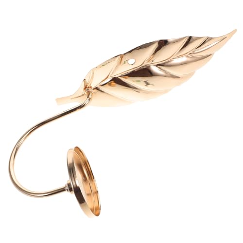 ULTECHNOVO Schmiedeeisen Wandbehang Kerzenhalter Tablett Metall Kerzenhalter Wandbehang Kerzenleuchter Kerzenhalter Platte Kerzenfuß Kerzenständer Halter Retro Eisen Kerzenhalter Golden von ULTECHNOVO