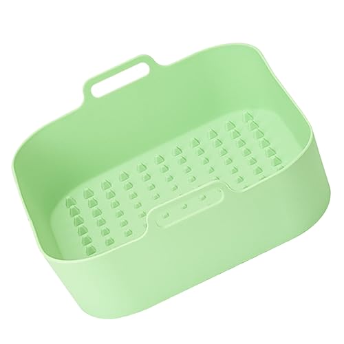 ULTECHNOVO Silikon Liner für Heißluftfritteuse Wiederverwendbare Hitzebeständige Backunterlage Quadratischer Form für Pommes Hähnchenflügel und Snacks von ULTECHNOVO