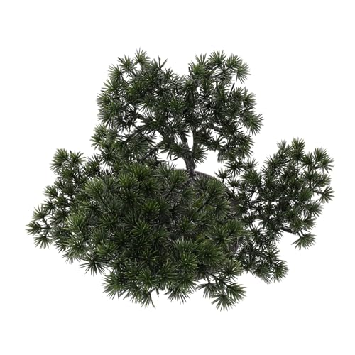 ULTECHNOVO Simulierte Bonsai Pflanze Realistische Künstliche Zimmerpflanze Grüne Deko für Büro Schreibtisch Pflegeleicht Langlebig Retro Landhausstil von ULTECHNOVO
