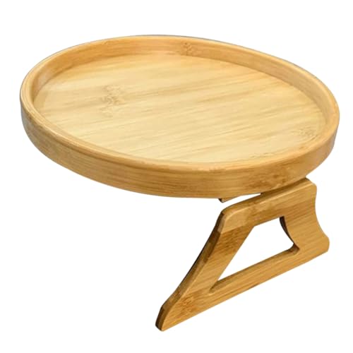 ULTECHNOVO Sofa Armlehne Tablett aus Holz Klappbarer Sofa Arm Clip für Snacks Getränke und Zubehör im Wohnzimmer zu Reinigen und Schnell von ULTECHNOVO