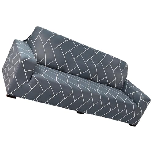 ULTECHNOVO Sofa Schutzbezug Elastisch und Wiederverwendbar Sitzer Couchüberwurf für Wohn und Restaurantbereich Atmungsaktives rutschfest und Waschbar Tiefgrau von ULTECHNOVO