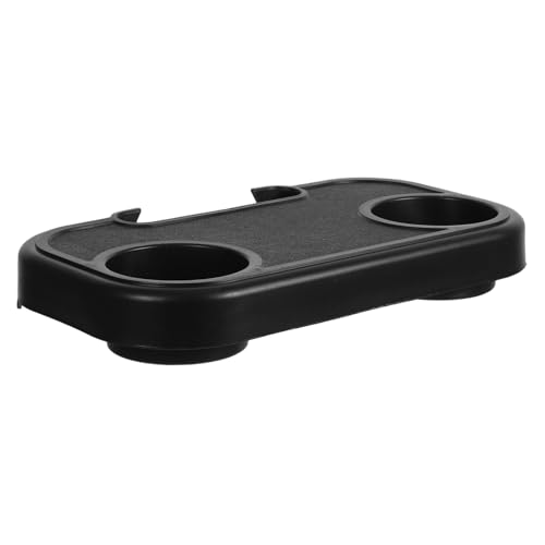 ULTECHNOVO Strandkorb-getränkehalter Sessel Getränkehalter Kaffeehalter Im Sessel Tassentablett Selber Machen Liegestuhl-getränketablett Campingstuhlhalter Cup Halter Tablett Plastik Schwarz von ULTECHNOVO