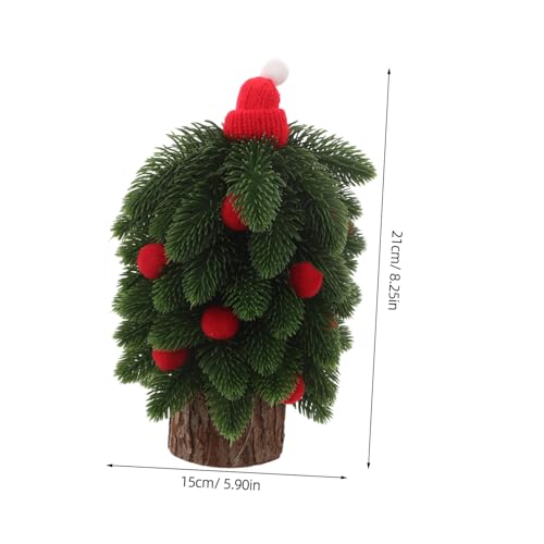 ULTECHNOVO Tischweihnachtsbaum Aus Holz Mini-Weihnachtsbaum Künstlicher Weihnachtsbaum Weihnachtstischschild Hölzerner Weihnachtsbaum Für Schreibtisch-Ornamente Und Weihnachtsdekorationen von ULTECHNOVO