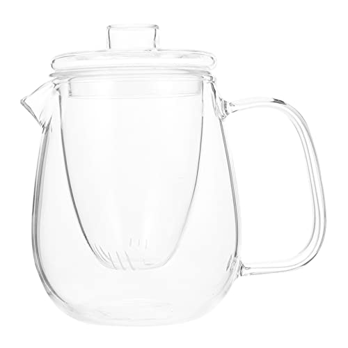 ULTECHNOVO Transparente Glasteekanne mit Griff Hitzebeständig Teeservice für Erwachsene für Teestuben zur Zubereitung von Grünem Kräuter oder Heiltee ULTECHNOVO Transparente Glasteekanne mit Griff Hitzebeständig Teeservice für Erwachsene für Teestuben zur Zubereitung von Grünem Kräuter oder Heiltee von ULTECHNOVO