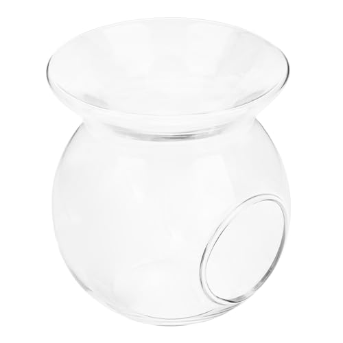 ULTECHNOVO Transparente Teelichthalter Duftlampe aus Glas für Ätherische Öle Praktischer Ölbrenner mit Elegantem Design als Dekorativer Kerzenbrenner für Zuhause Hochzeit und von ULTECHNOVO
