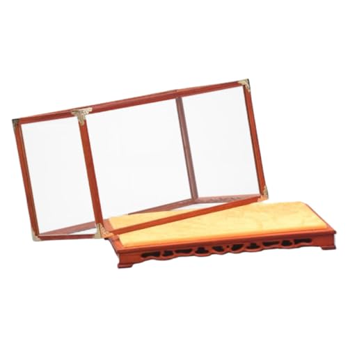 ULTECHNOVO Transparente Vitrine aus Glas Große Multifunktionale Aufbewahrungsbox für Figuren und Kunstwerke Staubdichte Desktop Displaybox mit Feiner Verarbeitung Geeignet für Wohnzimmer und von ULTECHNOVO
