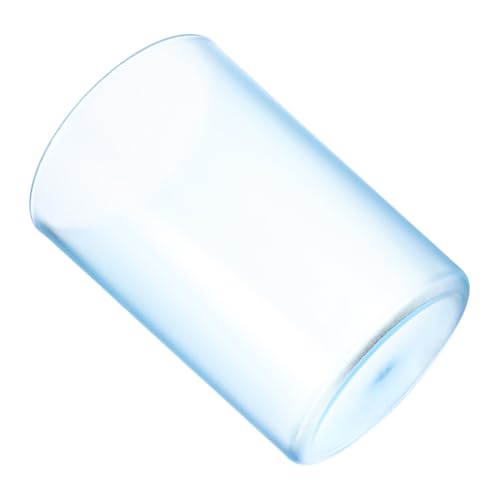 ULTECHNOVO Transparenter Wasserbecher Für Badezimmer Als Trinkbecher Und Zahnbürstenhalter Für Zuhause Blau von ULTECHNOVO