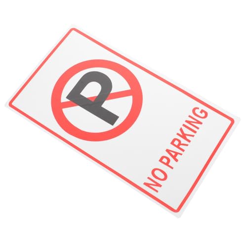 ULTECHNOVO Verkehrsschild Mit Leitkegel Nicht Wetterbeständig Parkverbotsschild Auffahrt Parkverbotsschild Warnschild Verkehrssicherheitsschild Außenschild Verkehrsschilder von ULTECHNOVO