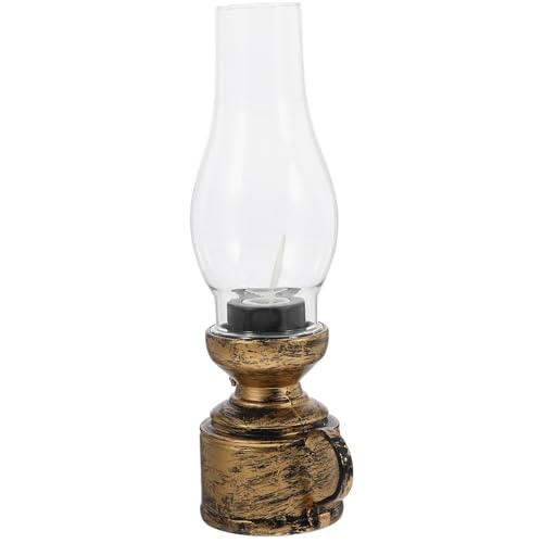 ULTECHNOVO Vintage Elektronische Petroleumlampe aus Kunststoff für Tischdekoration Flammenlose Retro Lampe Neujahrs Dekoration Warmweißes Licht Langlebig ULTECHNOVO Vintage Elektronische Petroleumlampe aus Kunststoff für Tischdekoration Flammenlose Retro Lampe Neujahrs Dekoration Warmweißes Licht Langlebig von ULTECHNOVO