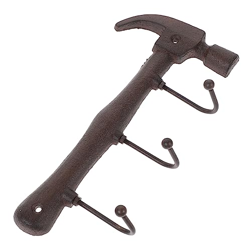 ULTECHNOVO Vintage Garderobenhaken aus Robustem Gusseisen Teilig Wandmontierter Mantel und Huthalter mit Haken Platzsparend Langlebig Stilvolles Retro Wanddekor für Flur und Wohnzimmer von ULTECHNOVO